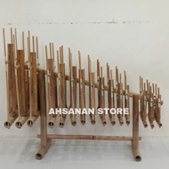 (+) Angklung bambu set 15 nada