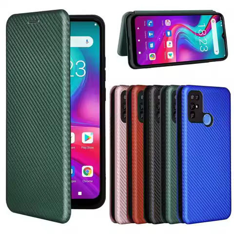 For Doogee X96 Pro X97 Carbon Fiber Skin Leather Case Book Bumper Magnet Full Cover For Doogee X97 X