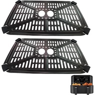 Dulang Air Fryer untuk Chefman TurboFry Touch 9QT Dual Air Fryers, 2 Pek Plat Grill Premium, Rak Dul