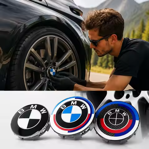56mm 68mm BMW Logo Wheel Center Hub Caps Replacement Wheel Badge Auto Accessories Fit X1 X2 X3 X5 X6