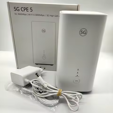 Brovi 5G CPE 5 H155-381 Wi-Fi 6 3000Mbps 128 WiFi Users 5G 4G LTE Sim Card Portable Wireless Router