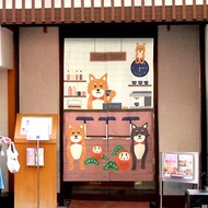 門簾 窗簾 柴犬咖啡廳