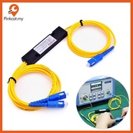Pinkcat PLC Splitter SC APC 1X2 PLC Singlemode Fiber Optical Splitter SC/UPC PCL Splitter Internalpu