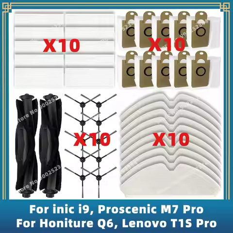 Compatible For inic i9, Proscenic M7 Pro, Honiture Q6, Kyvol Cybovac S31, Lenovo T1 T1S Pro, Xbot L7