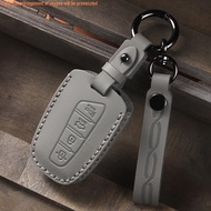 Hyundai Car Key Case Hyundai Elantra ix35 Sonata 8 santafe 2013 Genuine Leather Remote Control Key C