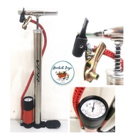 "VIPER" W BICYCLE PUMP WITH CHROME CARTRIDGE || "VPR" BICYCLE PUMP 60CM LONG TUBE