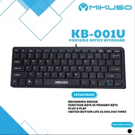 TOMBOL MIKUSO KB-001U Mini Keyboard Wireless Keyboard Side Numeric 85 Primary Buttons