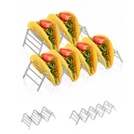 Taco Holder Mexican Pizza Roll Shelf Burrito Potato Chips Shells Rack Stainless Steel Kitchen Bakewa