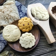 花樣卡通做饅頭包子模具diy蒸糕饃饃輔食家用魚月餅木質壓花神器