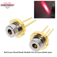 1ONLYTWO 1/2/5/10pcs Red Laser Head 5MW 650nm 2.2V 5mw TO-18 Laser Diode