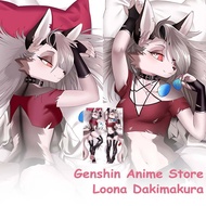 Anime (Helluva Boss) Loona Dakimakura Furry Body Pillow Case Otaku Pillowcase Throw Cushion Cover Be
