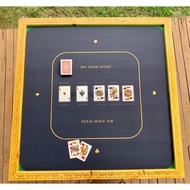 Texas Poker Mat on Mahjong Table / Poker Table