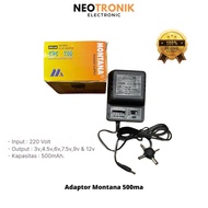 MONTANA 500mA UNIVERSAL ADAPTER 3V 4.5V 6V 7.5V 9V 12V