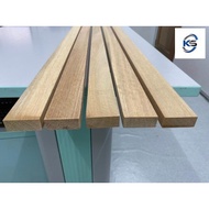 Balau Solid Kayu 1" X 2" X 6 FT (S4S) - Ketam
