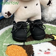 QUINTON Doll Mini Leather Shoes, Universal Sneakers Cotton Doll Leather Shoes, Doll Finger Shoes PU 