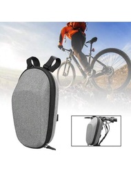 一個灰色EVA硬殼輕便前袋，適用於電動滑板車、摺疊自行車、平衡車和滑板