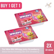 Tini Wini Biti Whizpy Juicy Strawberry 2 cups / Animal-shaped Biscuit Snack and Cocolan for Children