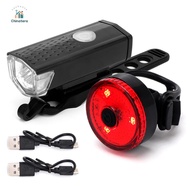 Bike Tail Light & Headlight Bike Rear Light Rechargeable Bike Front Light 3 Modes Bicycle Safe Light