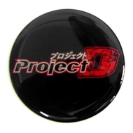Wheel Hub Sticker LENSO PROJECT D Size 64mm. 1 Set Have 4 Pcs