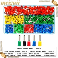 MEIGUII 300/400/700PCS Tube Terminal Boxed E4012 E2512 E6012 E1510 Durable Insulated Terminator