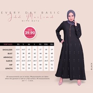Every Day Basic Jubah Muslimah with Batu by Adak Fashion V4