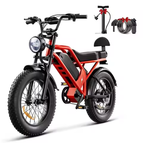 1500W Electric Bike for Adults, 48V 18Ah Removable Battery, 20" Fat Tire E-Bike, 32MPH & 68+ Miles R
