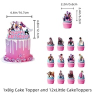 Kpop Demon Birthday Party Decoration Hunter Group Birthday Party Supplies Huntrix Kpop Anime Cake To