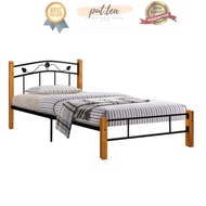 ⭐⭐⭐⭐⭐ Single Bed Frame Metal + Wood Katil Bujang Katil Budak Katil Besi Bed Room Bedroom Furniture Perabot Bilik Tidur