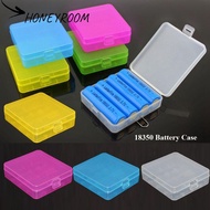 HONEYROOM Battery , 4 AA AA Anti-slip 18650 Battery Box,  Plastic Coloful Rechargeable Battery Conta
