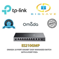 TP-LINK ES210GMP  OMADA 10-PORT GIGABIT EASY MANAGED SWITCH WITH 8-PORT POE+