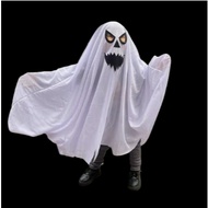 Premium Quality Halloween Ghost Costume Kids Ghost Face Costume Boys Toddler Ghost Trick Treating Pe