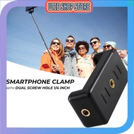 UTIE STORE - Universal Clamp for Smartphone with Dual Screw Hole 1/4 Inch - RV79