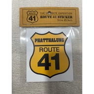 Sticker PHATTHALUNG ROUTE 41 (KUNING) Thailand 🇹🇭 (Saiz 7cm)