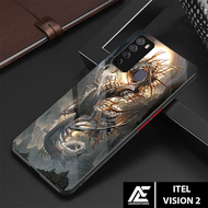 Case ITEL VISION 2 - Casing ITEL VISION 2 Case 4D Terbaru 2022 AEROSTORE.ID [ DRAGON ] Soft Case Gla