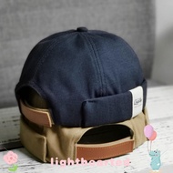 LIGHTHEARTED Docker Cap Vintage Streetwear Hip Hop Men&Women Brimless Hat