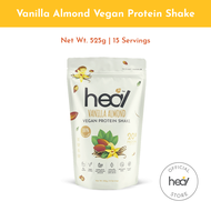 Heal Vanilla Almond Protein Shake Powder - Vegan Protein (15 servings) HALAL -  Meal Replacement Organic Protein Powder Pea Protein Plant Based Protein Whey Protein