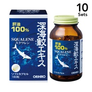 【10入組】ORIHIRO魚肝油　深海鯊魚精華膠囊180粒