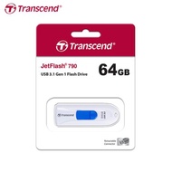 【現貨免運】Transcend 創見 JetFlash 790 64GB USB 3.1 伸縮 隨身碟 白色
