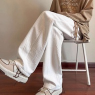 tracksuit baggy tracksuit Tekstur seluar jalan tinggi Amerika lelaki musim bunga dan musim luruh jen