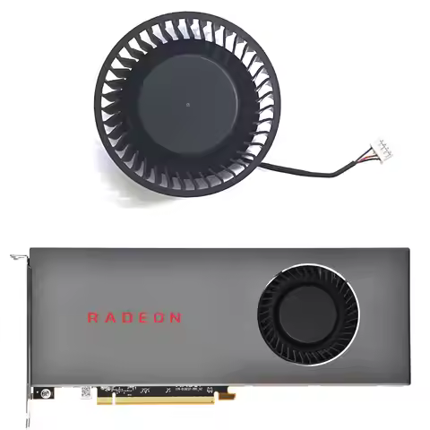 New AMD GPU Fan 75MM 4PIN DC 12V 0.40A BFB1012SHA01 for AMD Radeon RX 5700 5700XT Reference Graphics