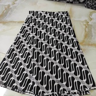 kain hitam putih/ kain batik hitam putih monokrom / kain meteran hitam putih