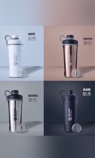 美國 Blender Bottle 雙層保冷不鏽鋼搖搖杯 260z/770ml（香檳金 純售杯子不含搖搖球 二手