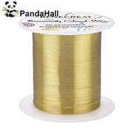1roll Round Copper Wire for Wire Wrapped Jewelry Making Light golden 22 Gauge 0.6mm about 164.04 Fee