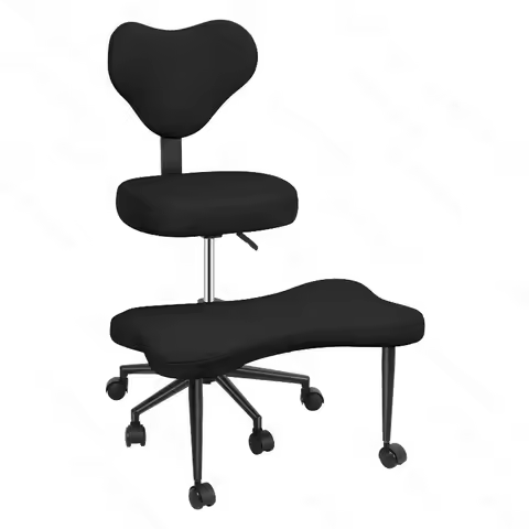 Cross Leg Chair - Meditation Chair with Wheels, ADHD Chair, Height Adjustable Seat, Adjustable Foots