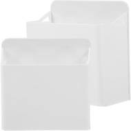 Lurrose 2pcs Box Suction Cup Whiteboard Pen Box Magnetic Marker Pencil Holder Marker Pen Holder Offi