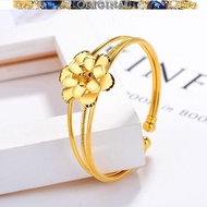 Simple flower bracelet female opening 916 916gold in stock
