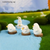 Nobleflying Cartoon Cute Duck Figurine Crafts Micro Landscape Ornaments For Home Decorations Room Decor Car Office Desktop Accessories SG