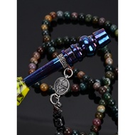 WOLF COOLVAPE Titanium Alloy Burnt Blue hookah tips hookah tips Portable Stone Bead Chain+Storage Ba