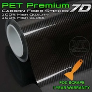 PET Premium 7D Carbon Fiber Sticker Wrap Film for Car and Motorcycle