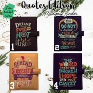 Binder Life Quotes Custom PRE ORDER 6 Rings / 20 Rings / 26 Rings